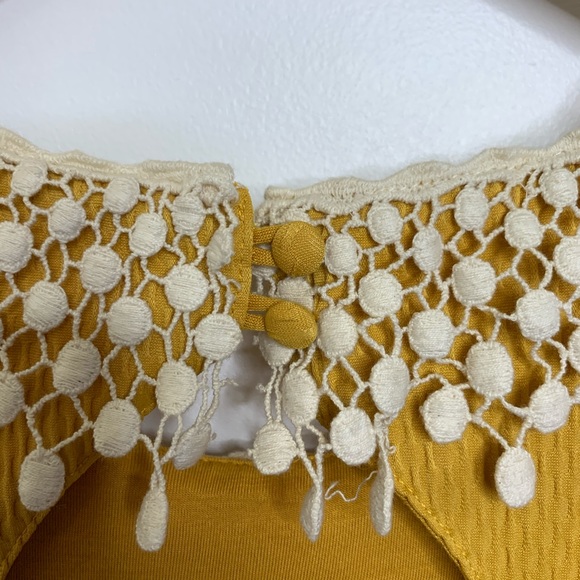 Free People buttercream waffle lace dress - Picture 7 of 8